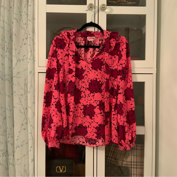 Kate Spade Bubble Dot Blouse Pink Size XS - Picture 6 of 12